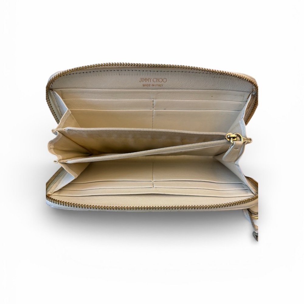 Jimmy Choo Cream Star-Embellished Wallet - Picture 6 of 14